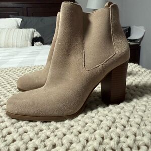 Michael Kors Tan Suede Ankle Booties
